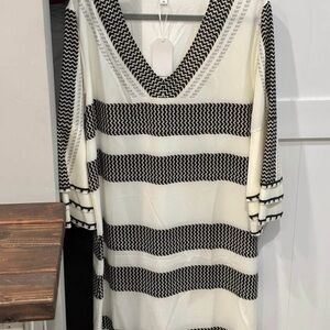 Tuckernuck Black and White Mini Dress